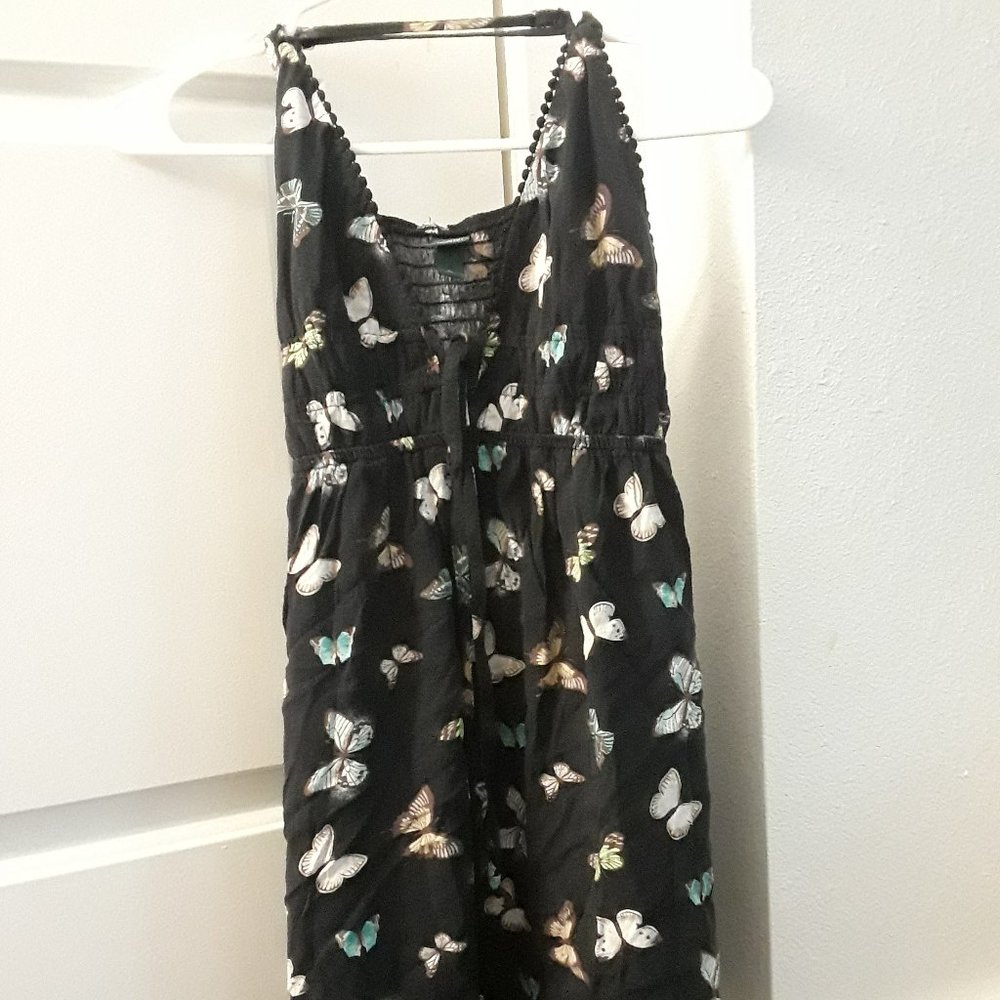 Wild Fable Black Butterfly Dress w/ Adjustable Straps